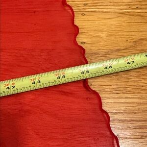 Gauzy Drape Shawl Red